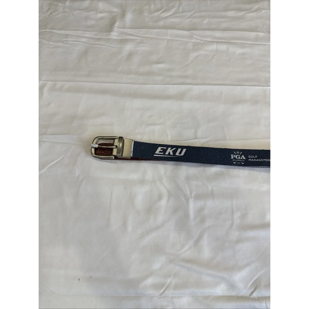 Doc Murphy Belt Reversible Canvas Red White Blue EKU PGA Of America 1916 Leather